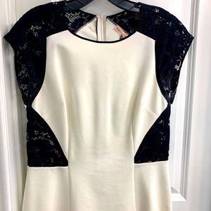 Rebecca Taylor Peplum Lace detail top